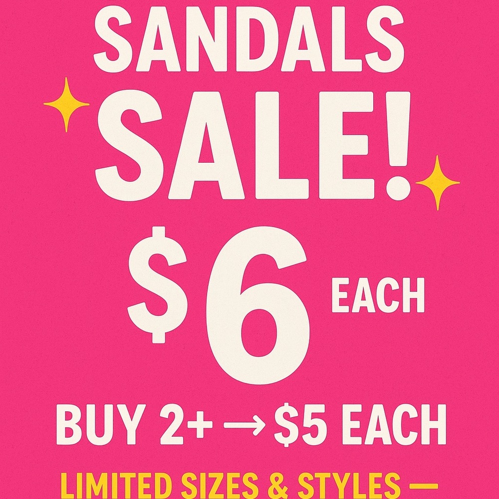 Sandals Sale Poster